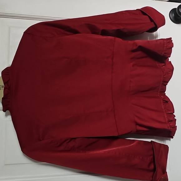 Last Kiss Red Jacket with ruffle edge - Picture 8 of 8